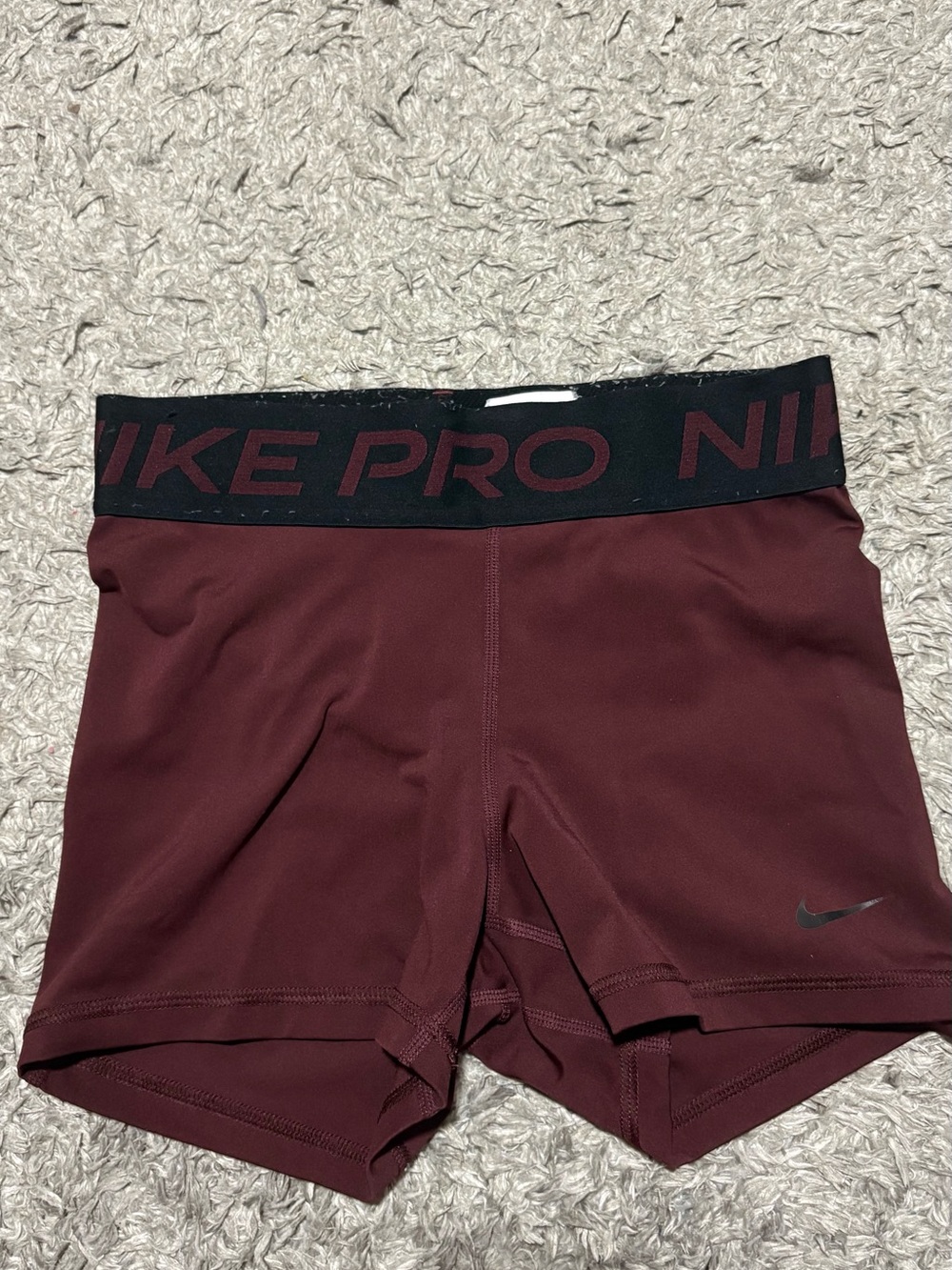 Nike Pro Dri-FIT Burgundy Compression Shorts Size XS 3” inseam